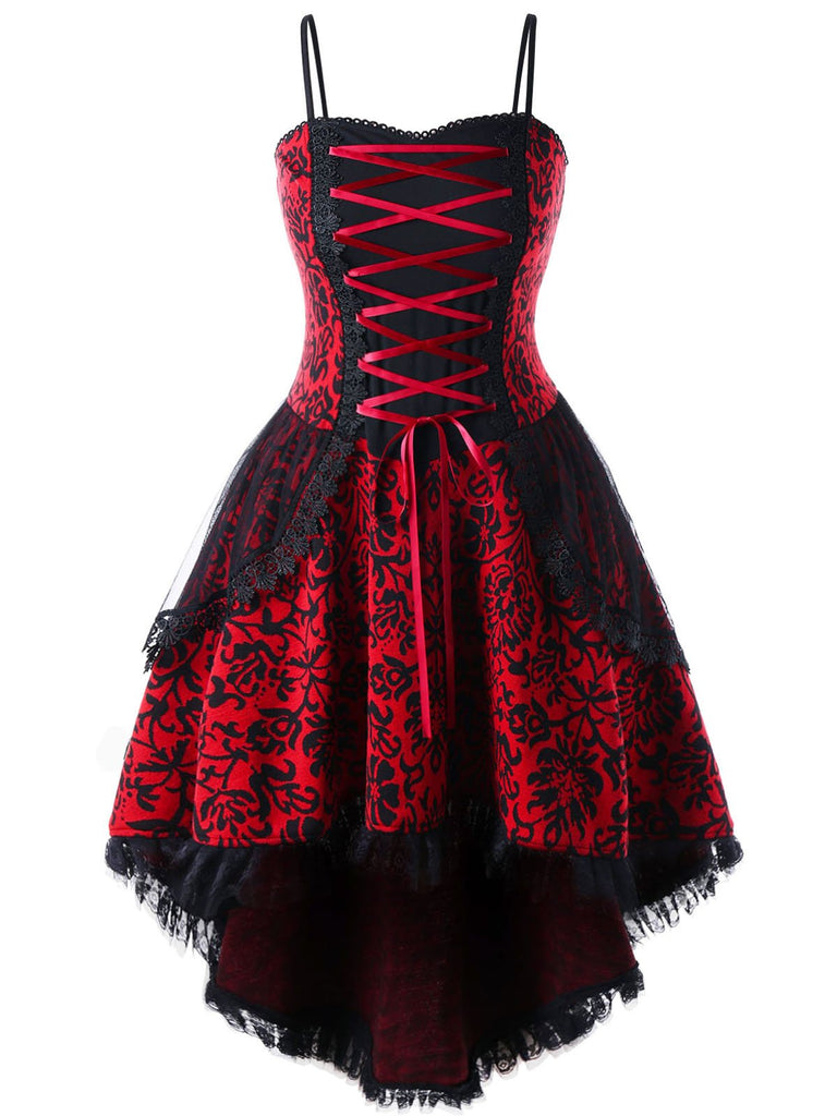 Robe Gothique Steampunk Déguisement Vampire Sorcière Dentelle