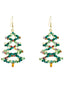 Boucles d'Oreilles Alliage d'Arbre Noël Rétro