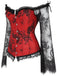 Gothic Corset Vampire Fleur Dentelle Déguisement Bal Steampunk