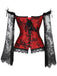 Gothic Corset Vampire Fleur Dentelle Déguisement Bal Steampunk