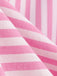 Robe rose rayée dos nu style années 50
