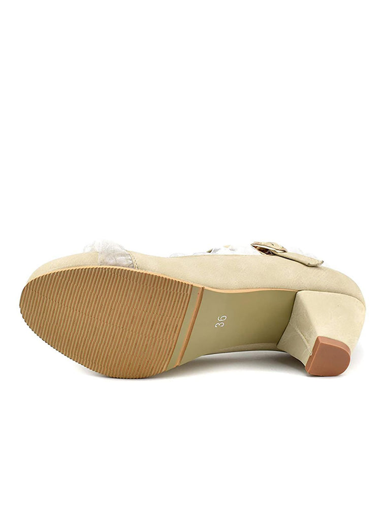 Chaussures avec Dentelle et Nœud Papillon