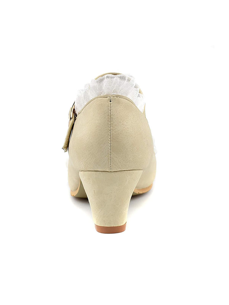 Chaussures avec Dentelle et Nœud Papillon