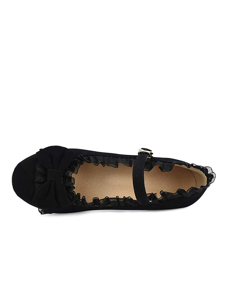 Chaussures avec Dentelle et Nœud Papillon