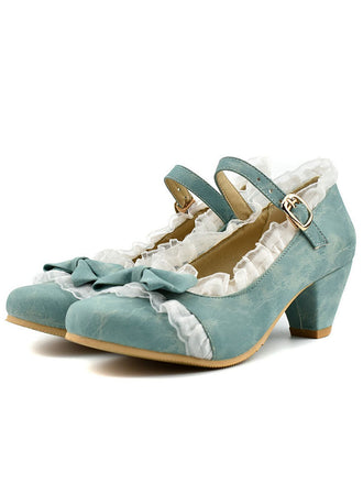 Chaussures avec Dentelle et Nœud Papillon