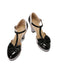 Chaussures Mary Jane à talons épais avec nœud bride en T