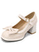Chaussures à Talons épais Noeud papillon Mary Jane