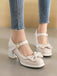 Chaussures à Talons épais Noeud papillon Mary Jane