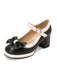 Chaussures à Talons épais Noeud papillon Mary Jane