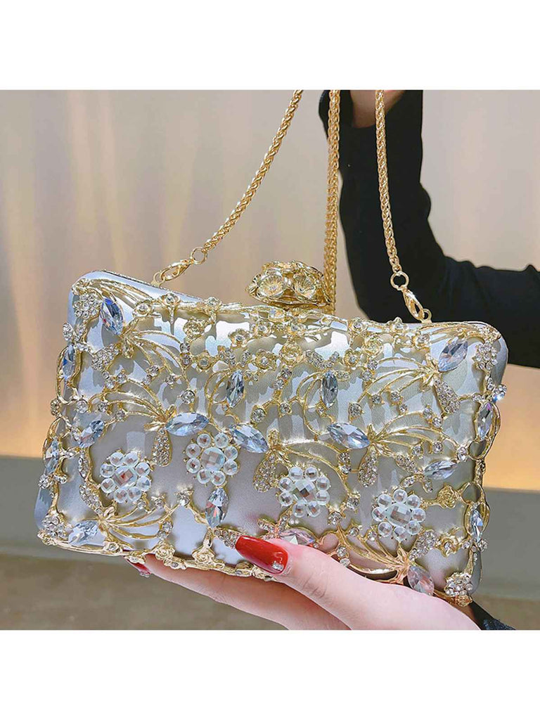 Sac de fête vintage à paillettes de diamant