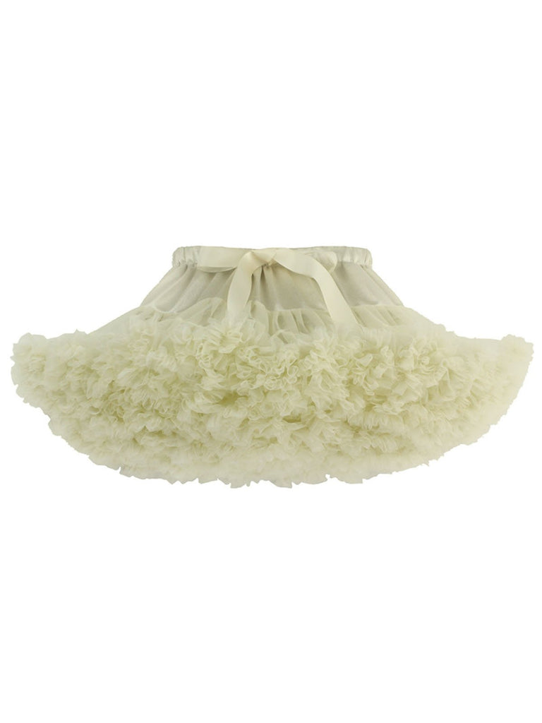 Jupon Vintage Années 50 Tutu Ballet en Tulle Blanc XL