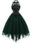 Robe de Vampire Déguisement Gothique Steampunk en Dentelle Vert