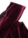 Robe Crayon Vintagr Année 60 Bordeaux en Velours Soirée Cocktail