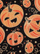 [Prévente] Robe trapèze citrouille d'Halloween orange des années 1950