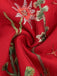 Robe trapèze sans manches en gaze à fleurs des années 1950
