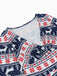 Robe de Noël patchwork à col en V des années 1950