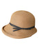 Chapeau de soleil en paille pliable vintage