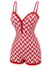 Maillot de bain à col en cœur à carreaux rouge et blanc des années 1950