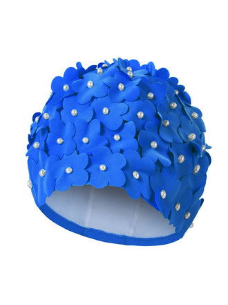 Bonnet de bain Vintage Fabriqué à la main perle fleurie