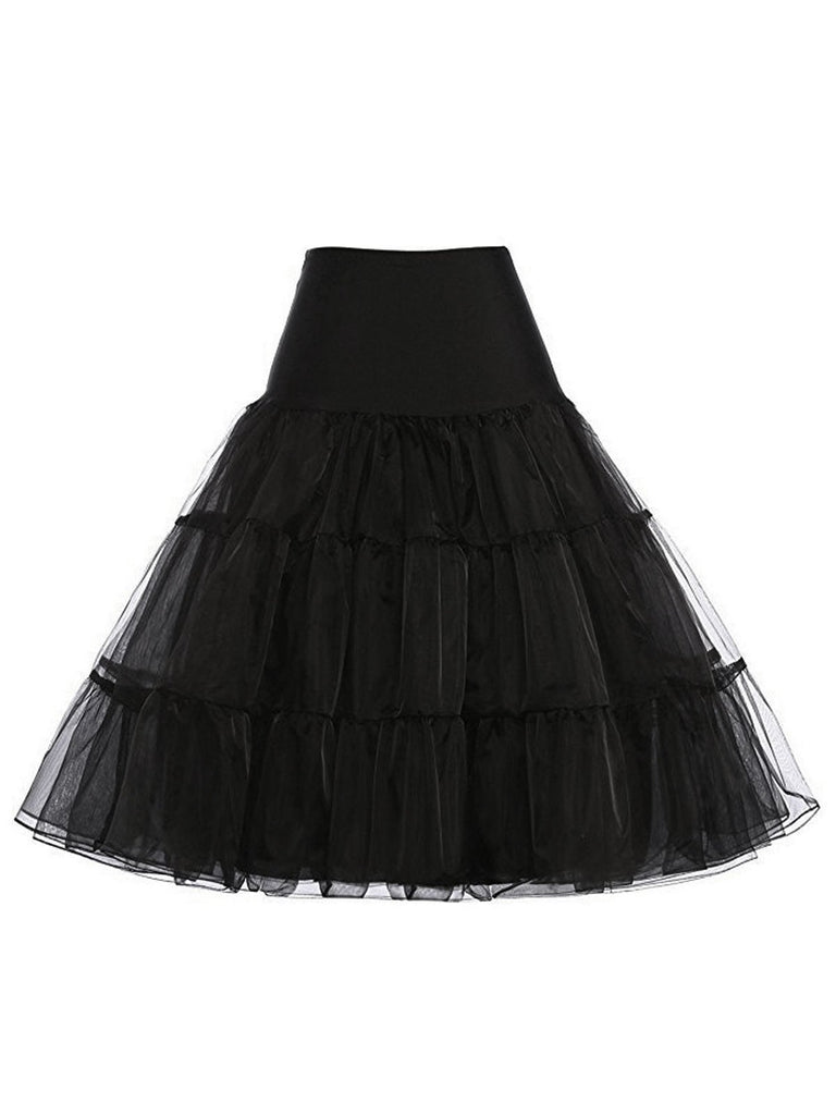 Jupon Vintage à Grande Taille Années 50 en Tulle Rétro Chic