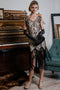 Robe Cocktail Vintage Année 20 Gatsby à Franges à Paillettes Soirée Chic