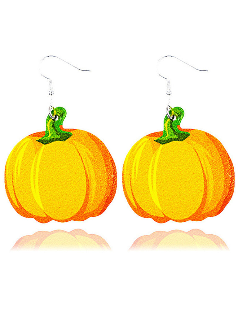 Boucles d'Oreilles Citrouille Toussaint Halloween